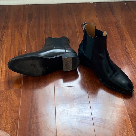 COS Black Ankle Flat Chelsea Boots - Picture 3 of 4